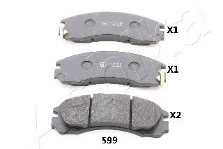 Sapatas do freio dianteiras de disco MB895090 Mitsubishi