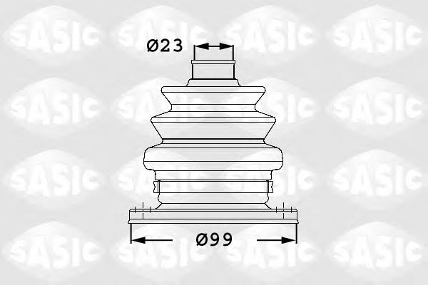 CVB10282CR Optimal Bota de proteção interna de junta homocinética do semieixo dianteiro