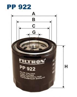 PP922 Filtron Filtro de combustível