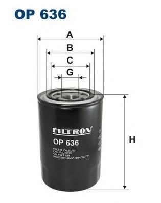 OP636 Filtron Filtro de óleo