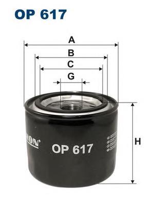 OP617 Filtron Filtro de óleo