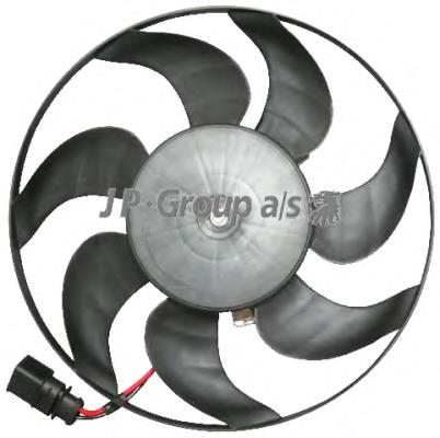 Ventilador elétrico de esfriamento montado (motor + roda de aletas) direito JP Group 1199101980 preço, a partir de 73,55 USD