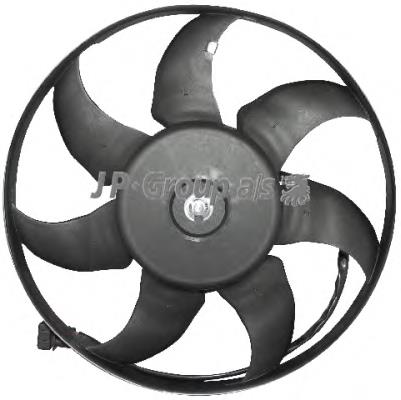 Ventilador elétrico de esfriamento montado (motor + roda de aletas) 7D0959455 VAG