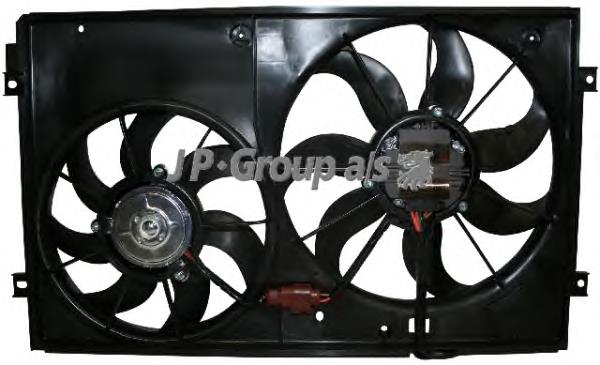 Ventilador elétrico de esfriamento montado (motor + roda de aletas) esquerdo CFF187001S Mahle Original