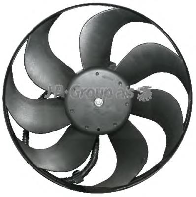 Ventilador elétrico de esfriamento montado (motor + roda de aletas) JP Group 1199104000 preço, a partir de 79,33 USD