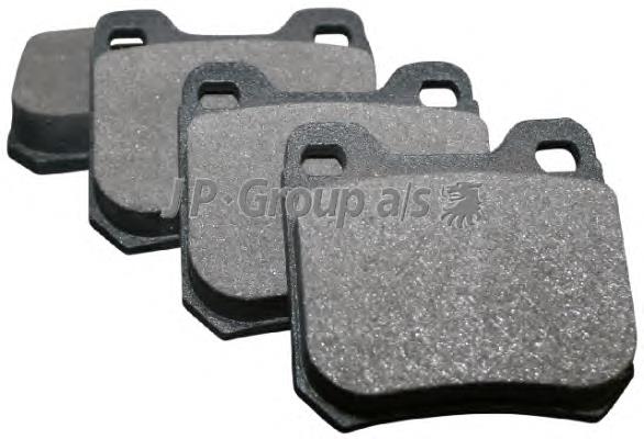 1263700410 JP Group Sapatas do freio traseiras de disco