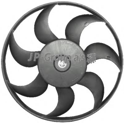 Ventilador elétrico de esfriamento montado (motor + roda de aletas) JP Group 1299100400 preço, a partir de 83,50 USD
