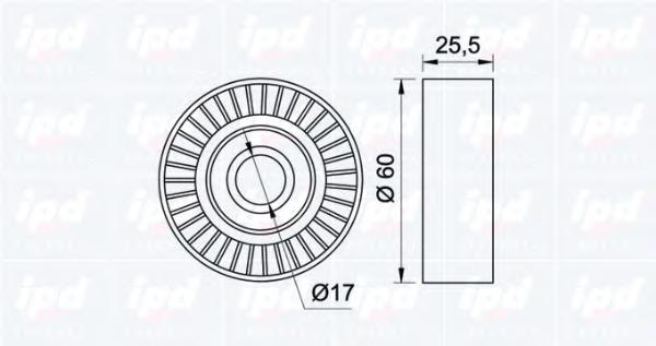 Rolo parasita da correia de transmissão Renault (RVI) 119238248R
