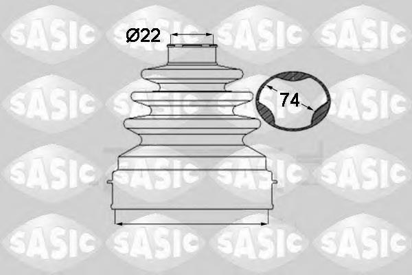 081220 Cautex Bota de proteção interna de junta homocinética do semieixo dianteiro
