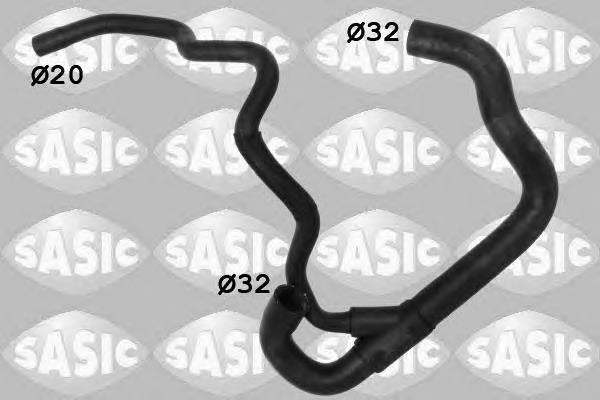 3M5H8286MD Ford Mangueira (cano derivado) inferior do radiador de esfriamento
