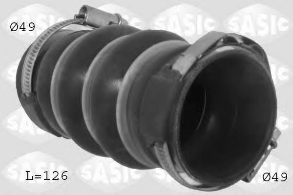 9801280580 Peugeot/Citroen Mangueira (cano derivado) de intercooler