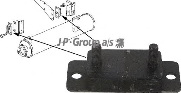 02653 Metalcaucho Coxim de fixação do silenciador