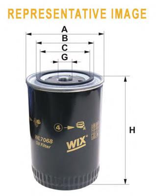 WL7096 WIX Filtro de óleo