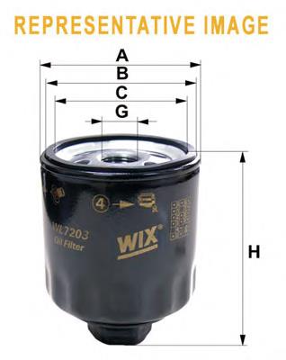 WL7230 WIX Filtro de óleo