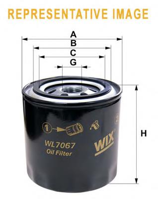 WL7401 WIX Filtro de óleo