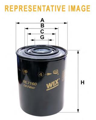 Filtro de óleo WIX WL7160 preço, a partir de 14,28 USD