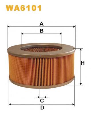 Filtro de ar WIX WA6101 preço, a partir de 14,56 USD