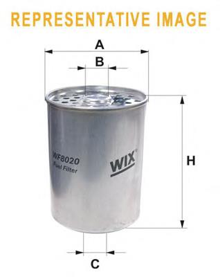 WF8018 WIX Filtro de combustível