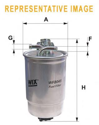 WF8045 WIX Filtro de combustível