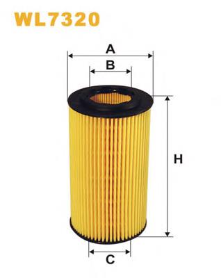 Filtro de óleo WIX WL7320 preço, a partir de 7,70 USD