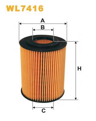 Filtro de óleo WIX WL7416 preço, a partir de 11,46 USD