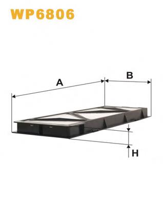 Filtro de salão WIX WP6806 preço, a partir de 6,64 USD