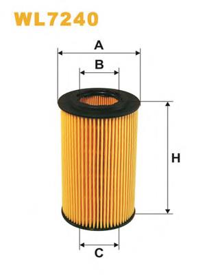 Filtro de óleo WIX WL7240 preço, a partir de 4,06 USD