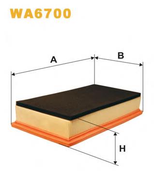 Filtro de ar Comline EAF413