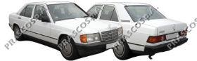  Reforçador do pára-choque traseiro Mercedes C 190 sedan (W201) (1982 - 1993) 190