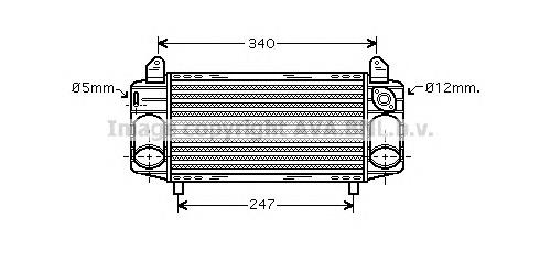 8Z0145805E VAG Radiador de intercooler