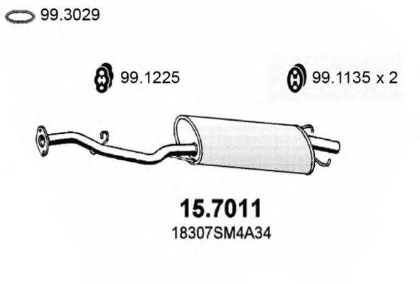 Silenciador, parte traseira Bosal 279027 preço, a partir de 116,68 USD