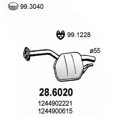 Silenciador, parte central Bosal 175175 preço, a partir de 81,27 USD