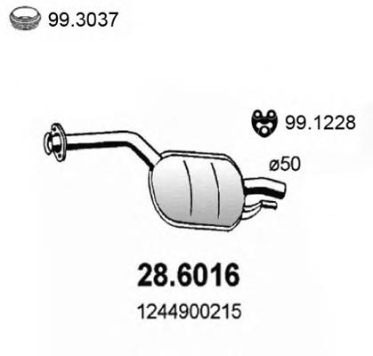 Compre 175185 Bosal Silenciador, parte central