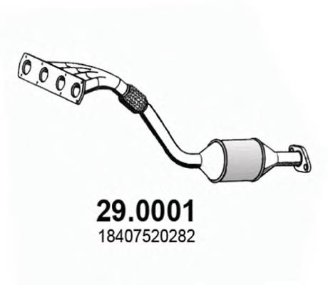 Convertidor - catalisador 18407520282 BMW
