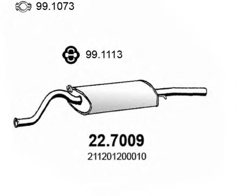 260604 Bosal Silenciador, parte traseira