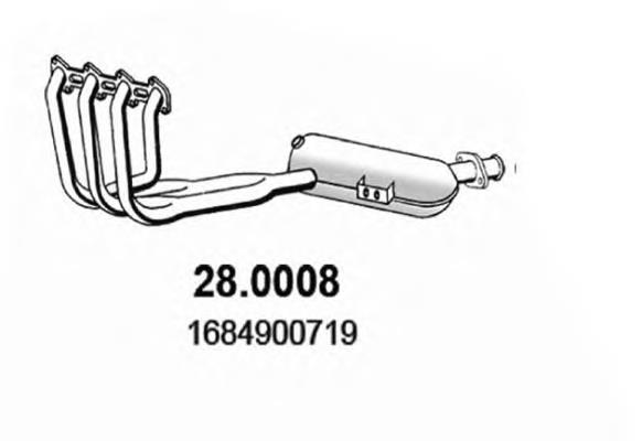 Convertidor - catalisador Mercedes A1684900719 preço, a partir de 459,97 USD