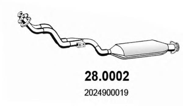 Tubo de admissão dianteiro (calças) do silenciador AS/Auto Storm 71162