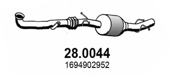 Convertidor - catalisador Mercedes A1694900650 preço, a partir de 388,50 USD