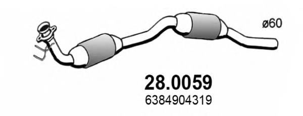 Convertidor - catalisador Bosal 090032 preço, a partir de 366,46 USD