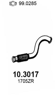 Tubo de admissão dianteiro (calças) do silenciador Polmostrow 0427 preço, a partir de 73,20 USD