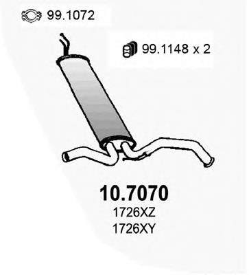 Compre 20691 Sigam Silenciador, parte traseira