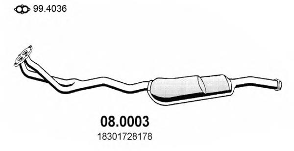 Silenciador, parte dianteira BM Catalysts BM90061H preço, a partir de 133,44 USD