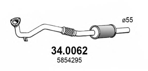 Convertidor - catalisador Opel 5854295 preço, a partir de 287,77 USD