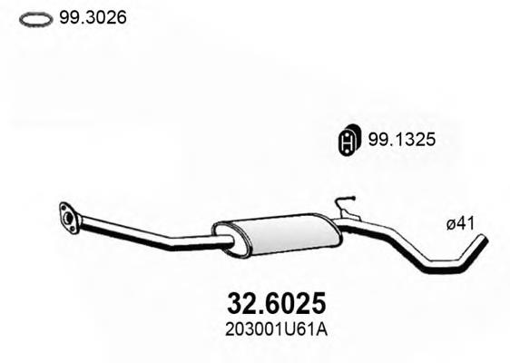 Silenciador, parte central Polmostrow 15229 preço, a partir de 91,33 USD