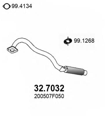Silenciador, parte traseira 1953182 Ford