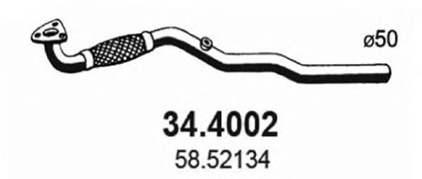 40208 Sigam Silenciador, parte dianteira
