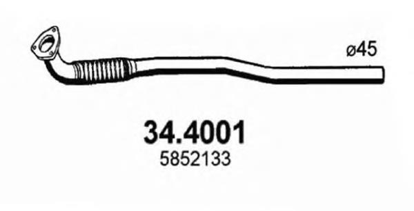 Compre 5852133 Opel Silenciador, parte central