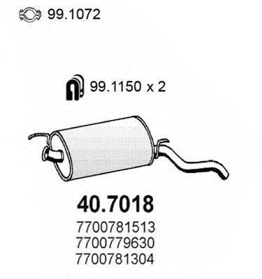 Compre 200165 Bosal Silenciador, parte traseira