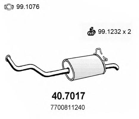 Silenciador, parte traseira Sigam 50626 preço, a partir de 76,40 USD