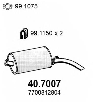 Compre 200507 Bosal Silenciador, parte traseira